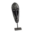 thumbnail image 2 of Escultura de máscara africana, decoración de escritorio, decoración del hogar, adorno de mesa antiguo, estatua de arte abstracto para estante, Bar, , 12x75x415cm, 2 of 8