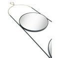 thumbnail image 4 of Zodiac Round Mirror Gold Black Decorative Wall Hanging 2 Mirrors Entryway Home, 4 of 5