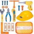 thumbnail image 2 of Kids Construction Worker Costume Set for Role Play Career Dress-Up Toy, 2 of 5