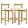 thumbnail image 1 of Costway 24" Counter Height Bar Stools Set of 2 with Backrests and Footrests for Dining Room, 1 of 8