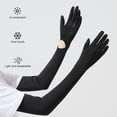 thumbnail image 4 of Mdesiwst 1 Pair UV-proof Sun Protection Arm Sleeves Super Soft Breathable Friendly to Skin Summer Cooling Sleeve Oversleeves, 4 of 7