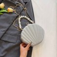 thumbnail image 5 of MUSOIE Cute Shell Shaped Evening Bag Handbag for Women Beaded Chain Purses Cross Body Clutch Purse, 5 of 8
