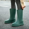 thumbnail image 5 of AUXDIQ Wellington Boots Women Mid-calf Wellies Waterproof Rain Boots Outdoor Garden Shoes, 5 of 6
