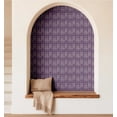 thumbnail image 5 of S4Sassy Mosaic Tile Pattern Wallpaper - Purple Wall Covering, 25" X 60" Self-Adhesive Plain Vinyl Wall Paper, Walls Wrap, Modern Minimalist Wallpaper For Office, Bedroom, Workspaces, 5 of 7