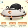 thumbnail image 2 of NEILA 12V Kids Ride on Bumper Car 360° Spin Battery Powered Electric Fun Toys with Remote Control  , LED Lights , Safety Belt , Music , 2 Driving Modes for Toddlers Boys and Girls (White), 2 of 7