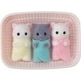 thumbnail image 1 of Muñecos de peluche Calico Critters trillizos de ratones Blair Blake Briana, 1 of 27