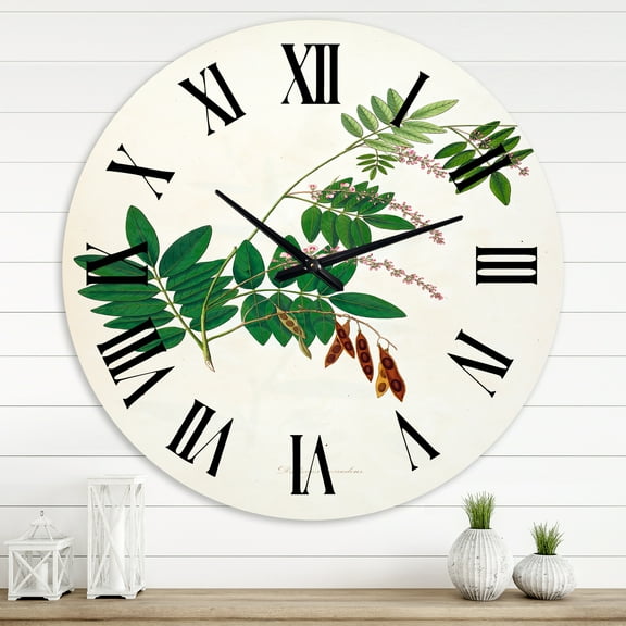 Designart 1 in Quartz Farmhouse Wall Clock