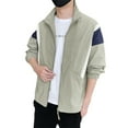 thumbnail image 2 of Men's Casual Windbreaker Jacket Lightweight Breathable Outdoor Sports Coat Comfortable Zip Up Fashionable Windproof, 2 of 2