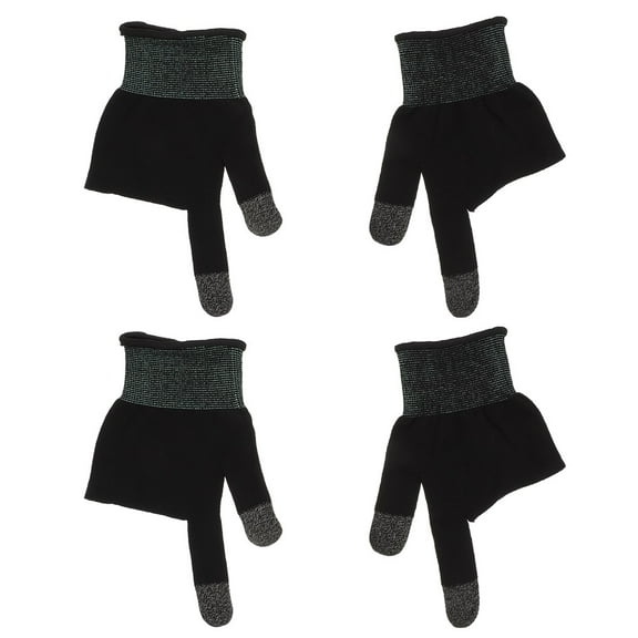 Qijita 1 Pair Gaming Gloves for Sweaty Hands Mobile Phone Gaming Gloves Sweat Resistant Finger Covers