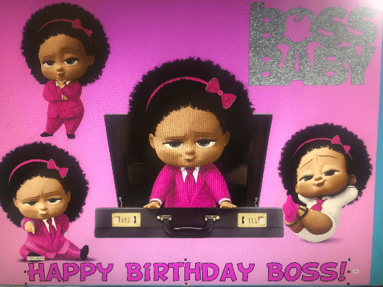 Afro black cake girl