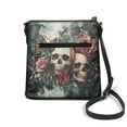 thumbnail image 2 of ZUXONGSY Skull Rose Butterfly Print Shoulder Handbag for Women Casual Crossbody Purse Mini Satchel with Adjustable Wide Strap for Daily Use Shopping, 2 of 7