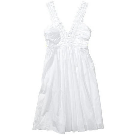 Juniors Lace-Trim Dress