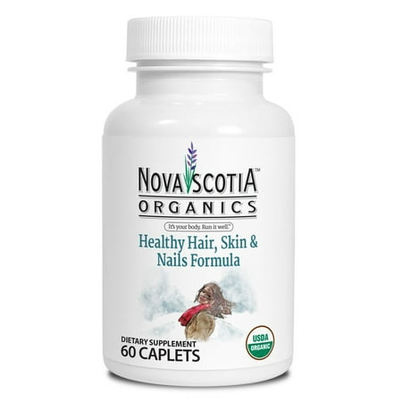 Nova Scotia Organics Healthy Hair, Skin and Nails Formula Caplet, 60 (Best Foods For Healthy Hair)