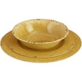 thumbnail image 2 of Gibson Studio Line by Laurie Gates 12 Piece Mauna Melamine Dinnerware Golden Yellow, 2 of 5