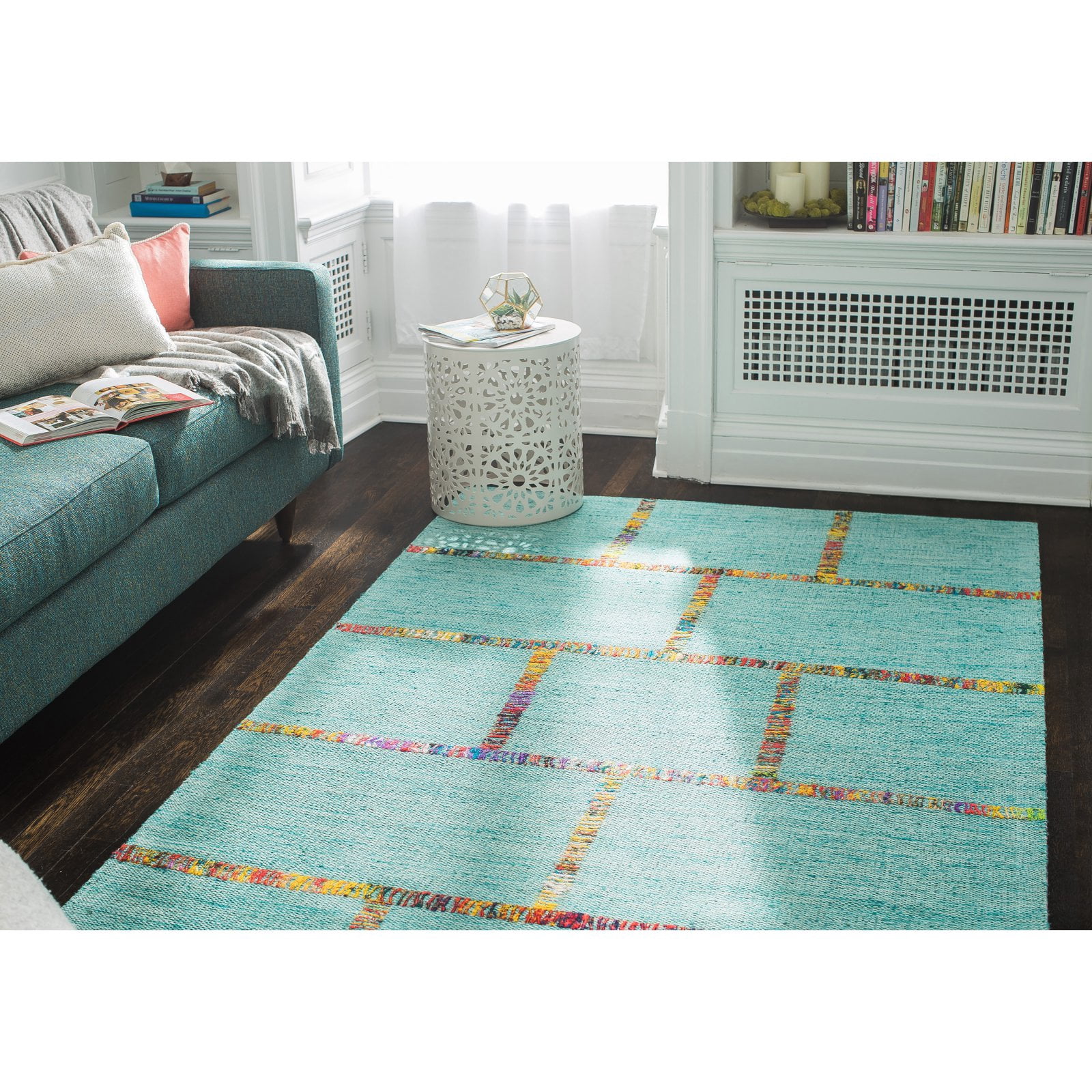 Anji Mountain Aditi Blue Flatweave Rug