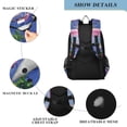 thumbnail image 4 of FORMRS Unisex School Backpack 17" Student Travel Bag with Laptop Compartment, Purple Window Scene, 4 of 7