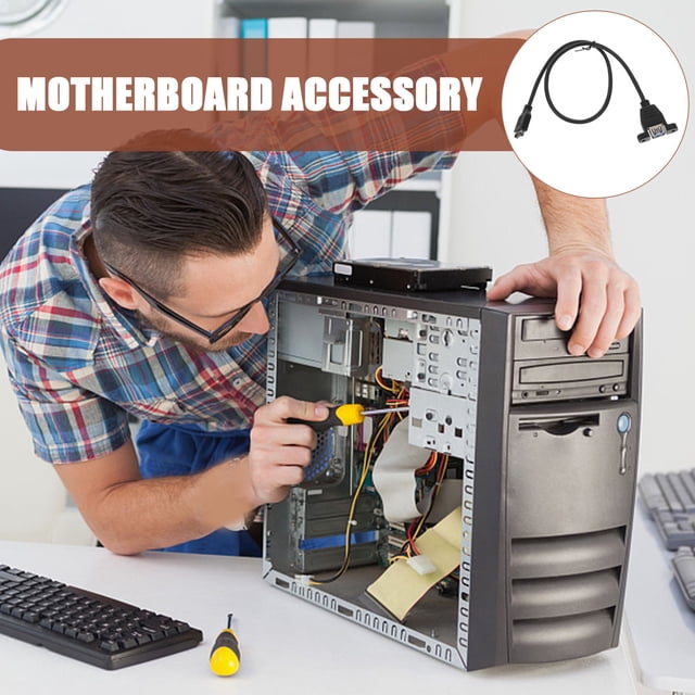 GOOHOCHY Adaptador USB Panel Mount Tipo USB 3.0 A Para Computadora Con Montaje