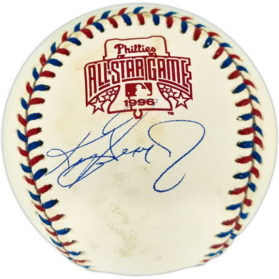 Ken Griffey Jr. Autographed Official 1996 All Star Game Logo Baseball Seattle Mariners Beckett BAS Witness #3W342019