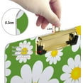 thumbnail image 3 of FMSHPON White Chamomile Flower Green Clipboard Hardboard Wood Nursing Clip Board and Pull for Standard A4 Letter 13x9 inches, 3 of 7