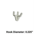 thumbnail image 4 of Azar Displays 800071-WHT White 1" Glass-Filled Nylon Hook: 0.225" Diameter, 50-Pack, 4 of 5