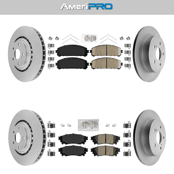 Front & Rear Ceramic Brake Pads & Coated Rotors FOR 15-2021 NX200T NX300 NX300H