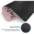 thumbnail image 2 of Inspirational Quote Pink Mouse Pad with Stitched Edge, Stay Positive Work Hard and Make It Happen Motivational MousePads, Square Waterproof Non-Slip Rubber Base Small Cute Mouse Pad for Office Laptop, 2 of 6