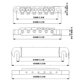 thumbnail image 4 of Worallymy Guitar Tune-O-Matic Bridge & Tailpiece Set Reemplazo de piezas de guitarra para guitarra Les Paul tamaño 10 plateado Worallymy JD735810689, 4 of 7
