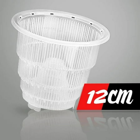 

Chiccall Fall Decorations for Home Clearance 12cm Orchid Clear Flower Pot Plastic Slotted Breathable Orchid Pots for Room Decor