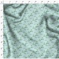 thumbnail image 4 of Soimoi Green Poly Georgette Fabric Tree & Rhinoceros Animal Fabric Prints By Yard 42 Inch Wide, 4 of 5