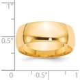thumbnail image 4 of 14K Yellow Gold 14Ky 8mm Ltw Comfort Fit Band Size 8 Made In United States cfl080-8, 4 of 6