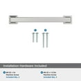 thumbnail image 5 of Amerock Lintel 5-1/16 inch (128mm) Center-to-Center Polished Chrome Cabinet Pull, 5 of 7