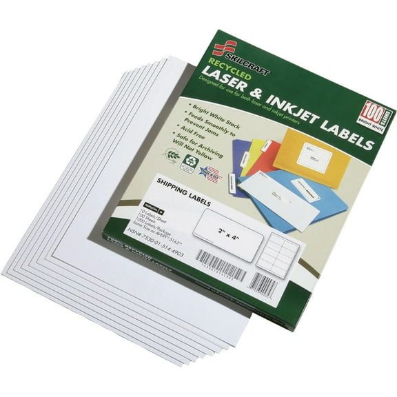 SKILCRAFT 7530-01-578-9293 Shipping Label