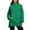 Green—top, variant on Womens Oversized Sweatshirts Long Sleeve Mock Neck Pullover with Pockets Casual Solid Color Shirts Fashion Y2K Clothes