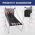 thumbnail image 4 of Costway Dual Shot Basketball Arcade Game with 8 Game Modes Arcade Sound Electronic Scoring White, 4 of 10