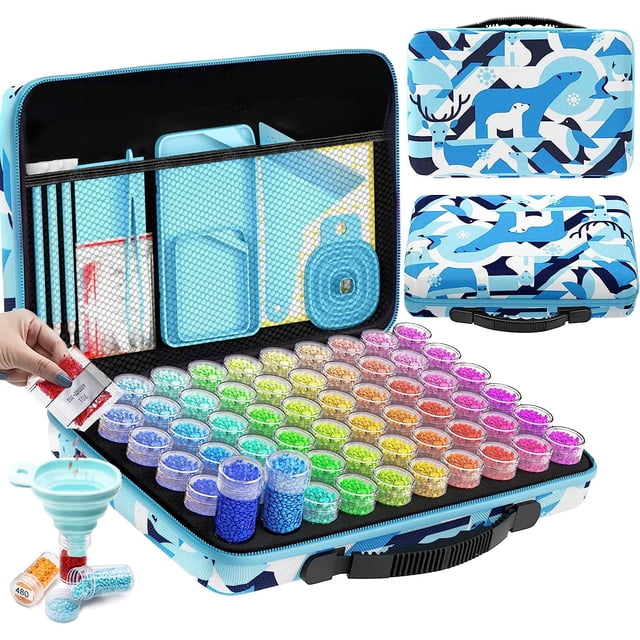 Estuche organizador ARTDOT de 60 compartimentos para kit de diamond art