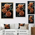 thumbnail image 4 of Designart "Zinnias Emerging From Shadows" Zinnias Wall Art Prints, 4 of 7
