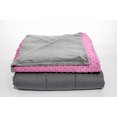 thumbnail image 1 of Quility Premium Weighted Blanket with Soft Cotton Cover, 60"x80", 15 lbs, Pink, 1 of 5