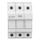 thumbnail image 5 of 3 Pole Fuse Holder DIN Rail Mounted Fuse Base Protector Photovoltaic Series DC1000V 32A 6W, 5 of 5