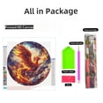thumbnail image 2 of Red Bird Flying in Fire 5D Diamond Art Painting by Number Kits for Adults DIY Paint with Full Drill Round Diamond Gems Painting Art Craft for Home Wall Decor 13.8x13.8in(3), 2 of 8