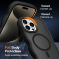 thumbnail image 4 of Magnetic for iPhone 14 Pro Case, Compatible with MagSafe, Transparent Wave Frame Design Case Soft Edge Cover Cute Clear Matte Shockproof Protective Phone Case, 4 of 6
