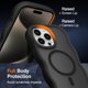 thumbnail image 4 of Funda magnética para iPhone 16 Pro, compatible con MagSafe, diseño de marco ondulado transparente 2025, funda protectora de borde suave, bonita, transparente, mate, a prueba de golpes, 4 of 6