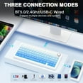 thumbnail image 3 of Restored AULA F75 Pro Wireless Mechanical Keyboard,75% Hot Swappable Custom Keyboard,RGB Backlit,Pre-lubed Linear Switches,Side Printed PBT Keycaps Mechanical Gaming Keyboards, 3 of 8