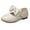 Beige, variant on Fozruso Children Shoes Flat Shoes Shoes With Sequins Bowknot Girls Dancing Shoes Sizes 6.5 Toddler(Beige)