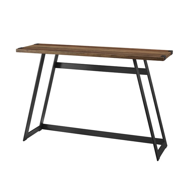 Table d'Entrée en Bois de Grange en Métal de 46 Pouces