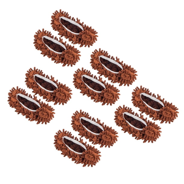 10 Uds. Zapatillas de de herramientas de limpieza de suelo calcetines las reutilizables zapatillas perezosas limpiador Café Hugo Zapatillas de trapeador