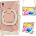 thumbnail image 2 of Funda colorida para Samsung Tab S6 Lite de 10,4 pulgadas con correa para el hombro, soporte de anillo ajustable grande y protección contra golpes., 2 of 5