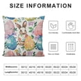 thumbnail image 6 of AWERP Bunny 2-Piece Short Plush Pillowcase Set, Aesthetic Decorative Set of 2 Bunny, All Year Round Use White, 6 of 6