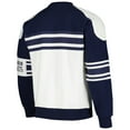 thumbnail image 3 of Men's Starter White Columbus Blue Jackets Defense Fleece Crewneck Pullover Sweatshirt, 3 of 3