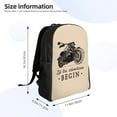 thumbnail image 4 of Fotbe Let The Adventure Begin Travel Laptop Backpack, Business Slim Sturdy Laptops Backpack, Water Resistant College School Computer Bag Gift for Men & Women Fits 15.6 Inch Notebook, 4 of 8