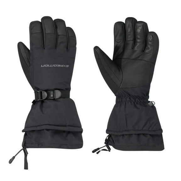 BRP Ski-Doo Mens Expedition Snowmobile Gloves Water Windproof Racing Riding Black - Large 4463370990